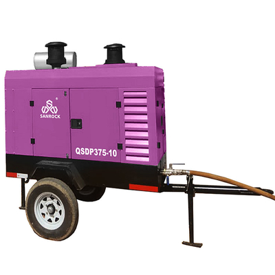 Compressor de ar de parafuso rotativo 93KW Diesel Compressor de ar pequeno Máquina Industrial Compressor de ar de parafuso
