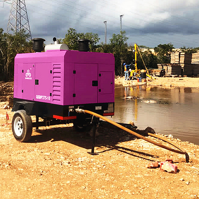Compressor de ar de parafuso rotativo 93KW Diesel Compressor de ar pequeno Máquina Industrial Compressor de ar de parafuso