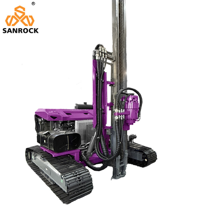 Motor de pilhas solares Máquina fotovoltaica Hidráulica Pilha de perfuração Rig Ground Screw Pillar Driver