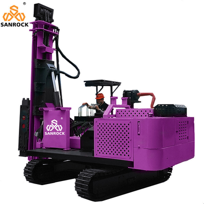 Motor de pilha de parafuso de solo Potência da máquina 70KW Equipamento de condução de pilha solar Motor de pilha rotativo portátil