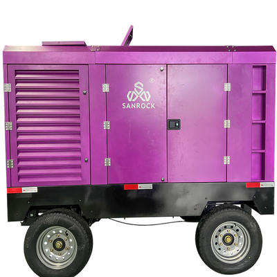 Compressor de ar de parafuso Máquina Diesel Potência 194kw Compressor de ar de parafuso motor de motor de compressão de ar móvel para venda