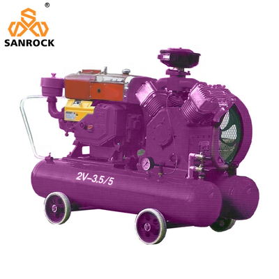 Compressor de ar movido por cinto Compressor de ar industrial de baixo ruído Compressor de ar recíproco Máquina de compressão de ar