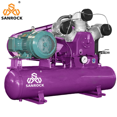 Compressor de ar compacto 3 cilindros Cinturão motorizado Compressor de ar industrial Máquina de compressão de ar a pistão