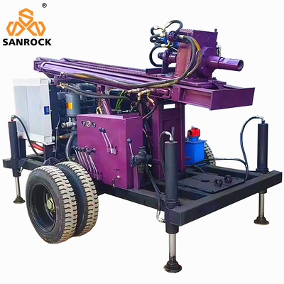 Equipamento móvel de perfuração de poços de água Máquina de perfuração de poços de água