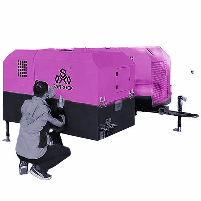 Compressor de ar de parafuso mini rotativo de alto desempenho Compressor de ar móvel de parafuso