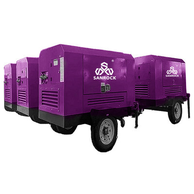 Compressor de ar de parafuso mini rotativo de alto desempenho Compressor de ar móvel de parafuso