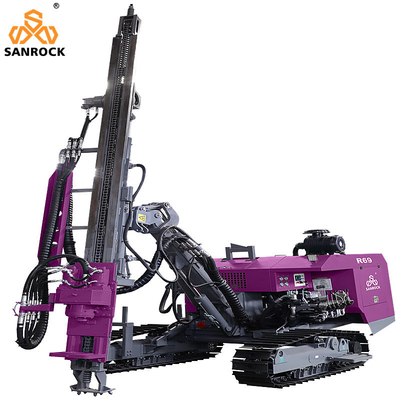 Equipamento de Perfuração com Martelo DTH, Perfuratriz Rotativa Hidráulica Portátil