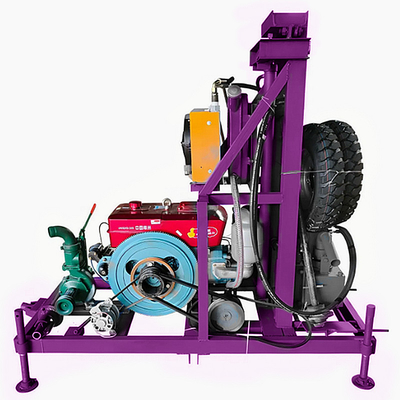 Máquina de perfuração de poços de água Máquina de perfuração de poços rotativos Equipamento portátil de perfuração de poços de água