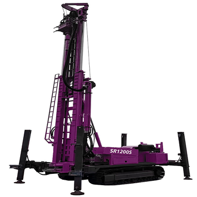Instalação de perfuração de poços de água Crawler Potência diesel 176KW Equipamento de perfuração de poços de água