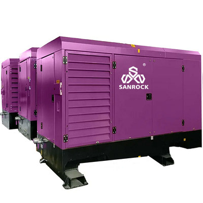 410KW Compressor de ar de parafuso rotativo Fonte de energia diesel Consumo de ar 31-29m2/min
