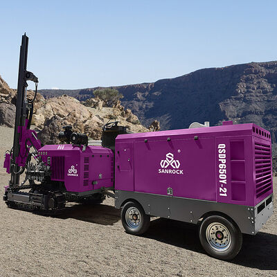 Equipamento de perfuração de buracos de grande rotação de torque de perfuração de rocha dura Máquina de perfuração DTH