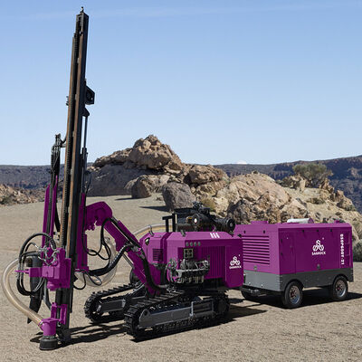 Equipamento de perfuração de buracos de grande rotação de torque de perfuração de rocha dura Máquina de perfuração DTH