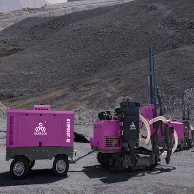 Máquina de perfuração hidráulica DTH Força de elevação 25KN Máquina de perfuração de mineração