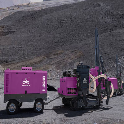 Máquina de perfuração DTH para rocha dura SANROCK, equipamento de perfuração para mineração, perfuratriz hidráulica a diesel