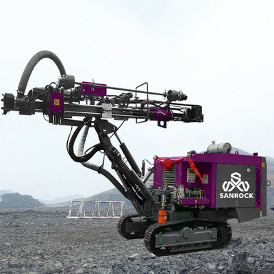 194kw integrou o equipamento da perfuração que mina a esteira rolante giratória DTH da perfuração que fura Rig Machine