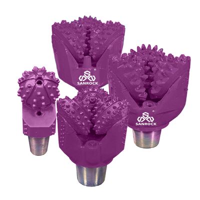 Broca de rocha tricone para formações de dureza média, perfuração rotativa de alta velocidade em poços de petróleo