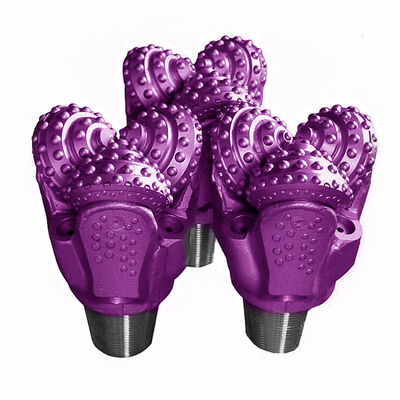 Broca de perfuração tricone TCI com rolamento selado de borracha para geologia de petróleo, brocas para perfuração em rocha dura