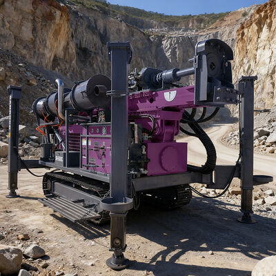 Máquina de perfuração hidráulica da esteira rolante do equipamento de perfuração do núcleo do poder 132KW do equipamento de perfuração de circulação reversa