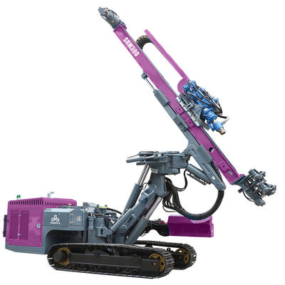 360° Rig de perfuração rotativa DTH com profundidade de perfuração máxima de 150 m e controle hidráulico para buracos de explosão de rocha dura