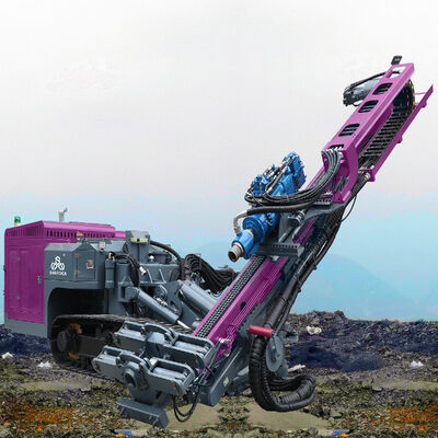 360° Rig de perfuração rotativa DTH com profundidade de perfuração máxima de 150 m e controle hidráulico para buracos de explosão de rocha dura