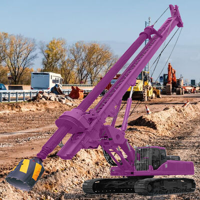 Máquina de perfuração rotativa de auge de alta precisão de 15 m de profundidade Máquina de perfuração rotativa hidráulica