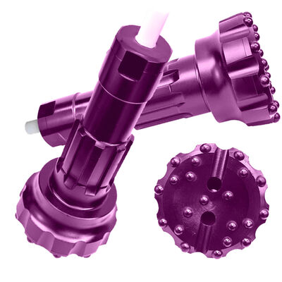 DTH Hammer Button Bit Excelente estabilidade do buraco e retidão Pedreira de mineração DTH Bits de perfuração