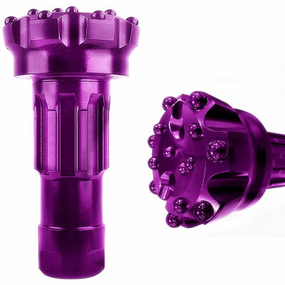 DTH Martelo de perfuração Bit Formações rochosas duras Ferramentas de perfuração Resistência ao desgaste DTH Botão Bit