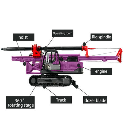 Sonda Rotativa Profundidade do Furo 20m Equipamento de Perfuração para Construção Rodoviária e Municipal Sonda de Perfuração Portátil