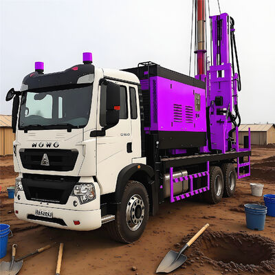 Multifunctional Water Well Drilling Machine With Mud Pump Truck Mounted Water Drilling Rig