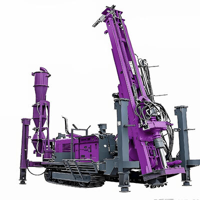 Rig de perfuração de circulação inversa com 132 kW de potência a diesel para 500 m de profundidade de perfuração e controle hidráulico