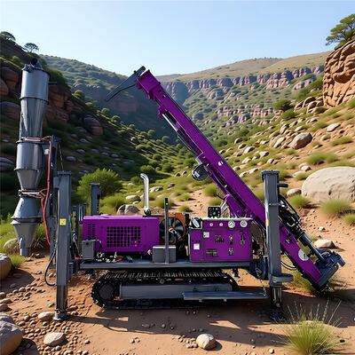 Rig de perfuração de circulação inversa com 132 kW de potência a diesel para 500 m de profundidade de perfuração e controle hidráulico