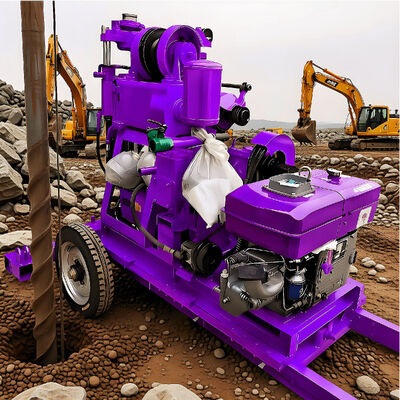 Equipamento de perfuração de núcleo portátil Movimento flexível Equipamento de perfuração geotécnica Equipamento de perfuração de núcleo hidráulico