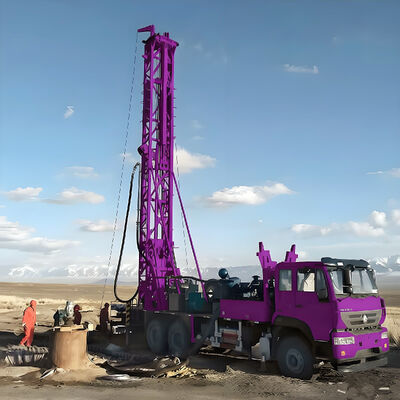 Máquina de perfuração de poços de água com bomba de lama 400 metros de profundidade Irrigação agrícola Máquina de perfuração de poços de água