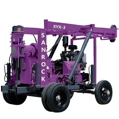 XYX-3 Water Well And Core Drilling Rig 75-300mm Hole Diameter Core Sampling Drilling Rig Machine