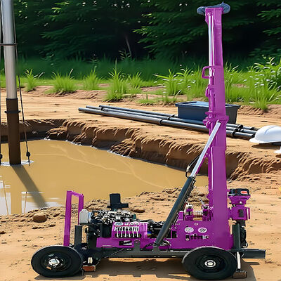 Vertical Rotation Hydraulic Core Drilling Rig Rock And Soil Sampling Drilling Machine Deep Core Drill Rig