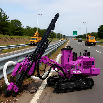 Hydraulic Pile Driver Anchoring Construction Multiangle Drilling Rotary Borehole Pile Driving Machine