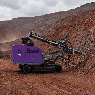 Perfuratriz de DTH Separada de Alta Precisão para Rocha Dura Máquina de Perfuração de Furos de Mina Equipamento de Mineração Perfuratriz de Esteira