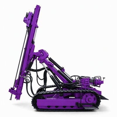Blasthole Drilling Rig Adjustable Feed Pressure Rotation Speed Portable DTH Drill Rig Mining Drilling Machine